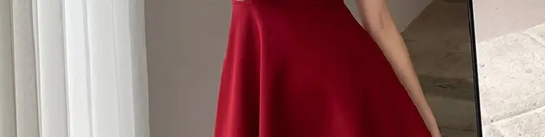 White Waist-Slimming Square Neck Dress for Plus Size Women — feature 43