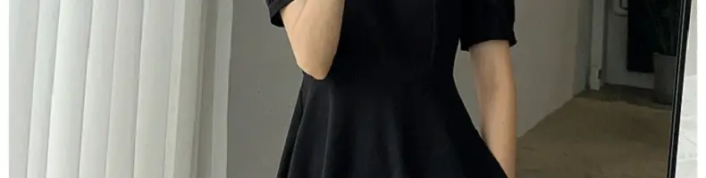 White Waist-Slimming Square Neck Dress for Plus Size Women — feature 54