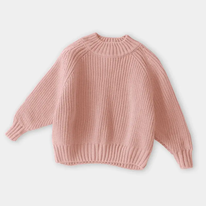 Forest-Themed Pure Cotton Half-Turtleneck Sweaters - Image 4