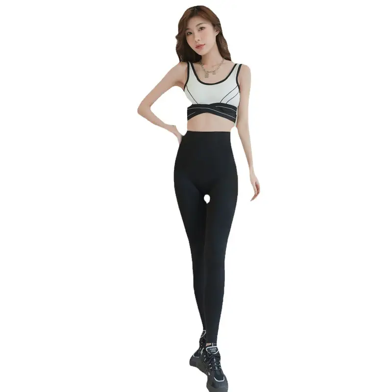 Women Fleece Slimming Leggings Black Spring Autumn - Image 8