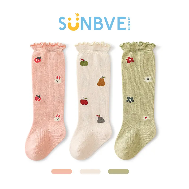 Newborn Baby Socks Spring Autumn Winter Cotton Leggings - Image 3