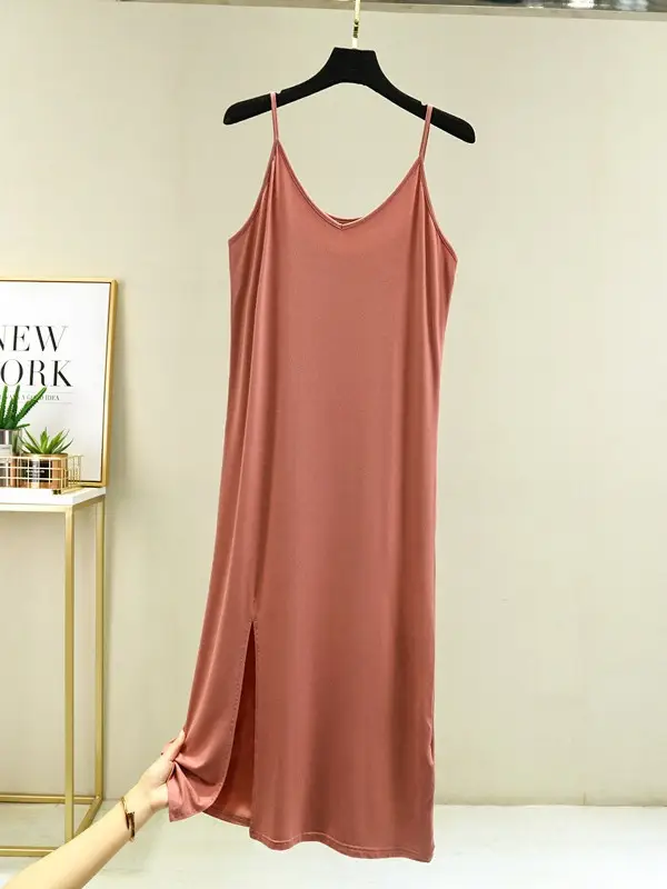 Women's Long Sleeve V-Neck Black Skirt Dress - Image 13