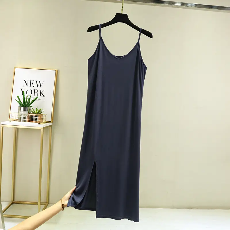 Women's Long Sleeve V-Neck Black Skirt Dress - Image 6