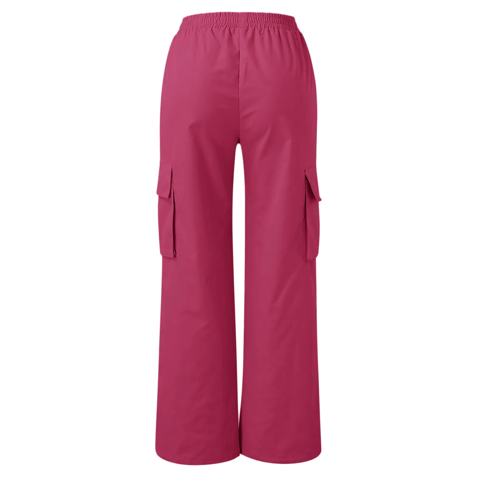 High Waist Wide Leg Pants for Women Beige Cargo Style — feature 12