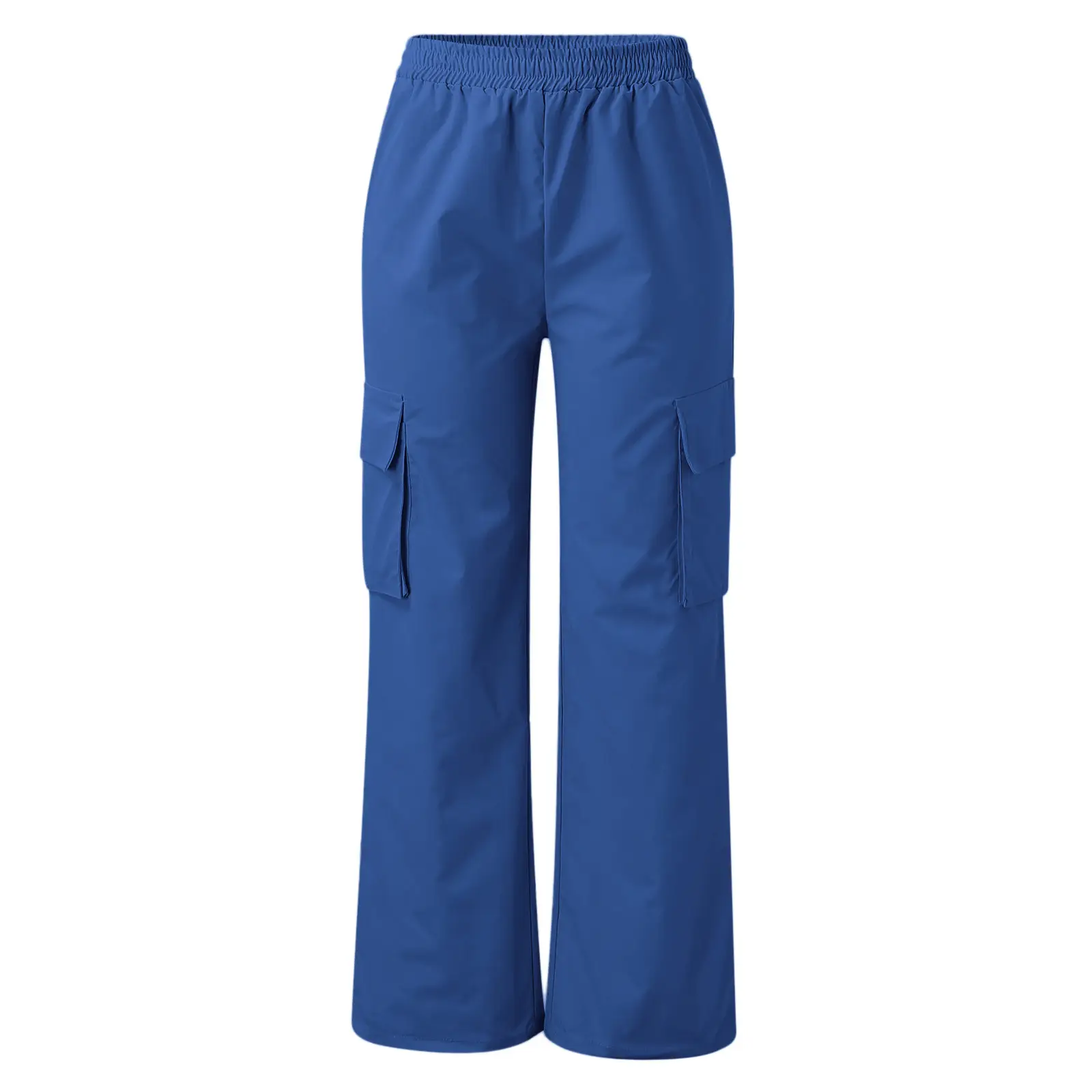 High Waist Wide Leg Pants for Women Beige Cargo Style — feature 21