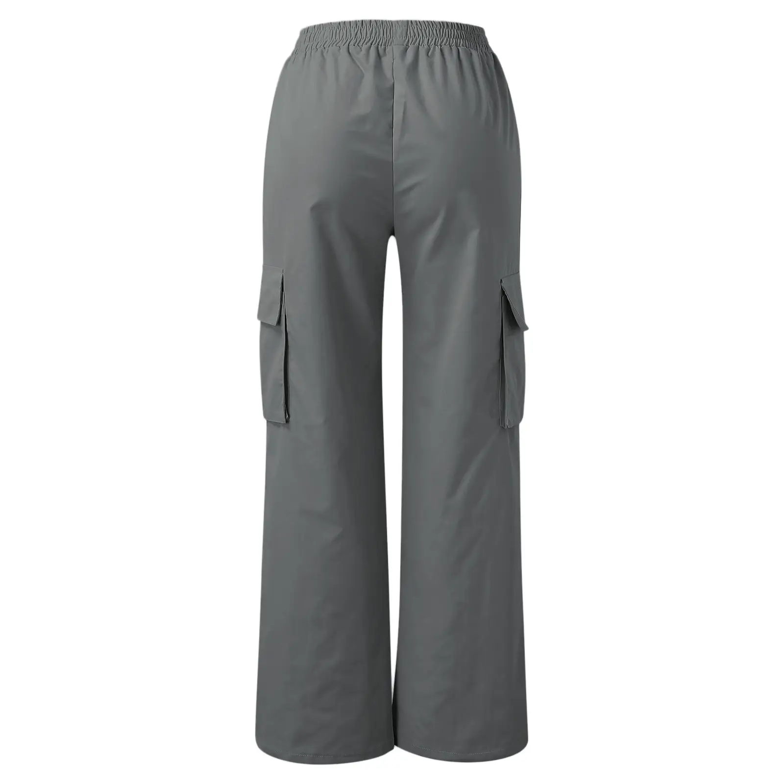 High Waist Wide Leg Pants for Women Beige Cargo Style — feature 32