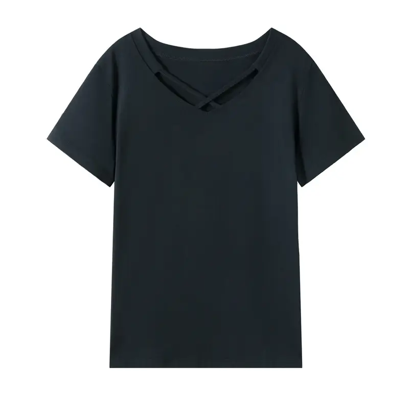 Women Pink V-Neck T-Shirt with Daisy Print - Image 33