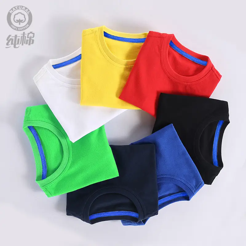 Men Cotton Blue T-Shirt Short Sleeve Summer Wear