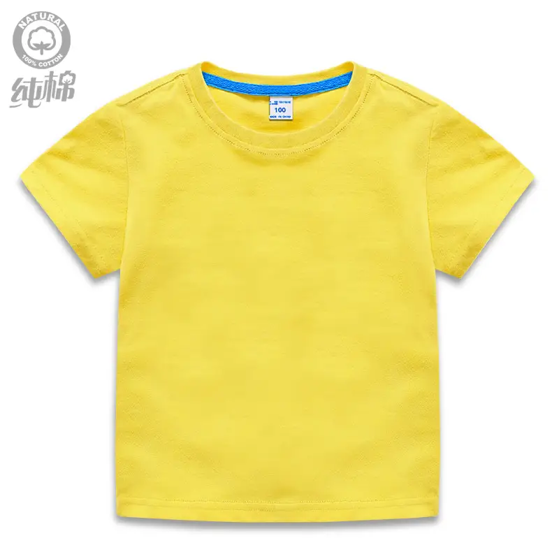 Men Cotton Blue T-Shirt Short Sleeve Summer Wear