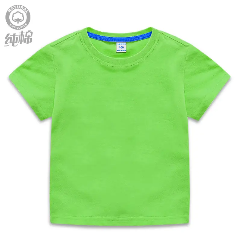 Men Cotton Blue T-Shirt Short Sleeve Summer Wear