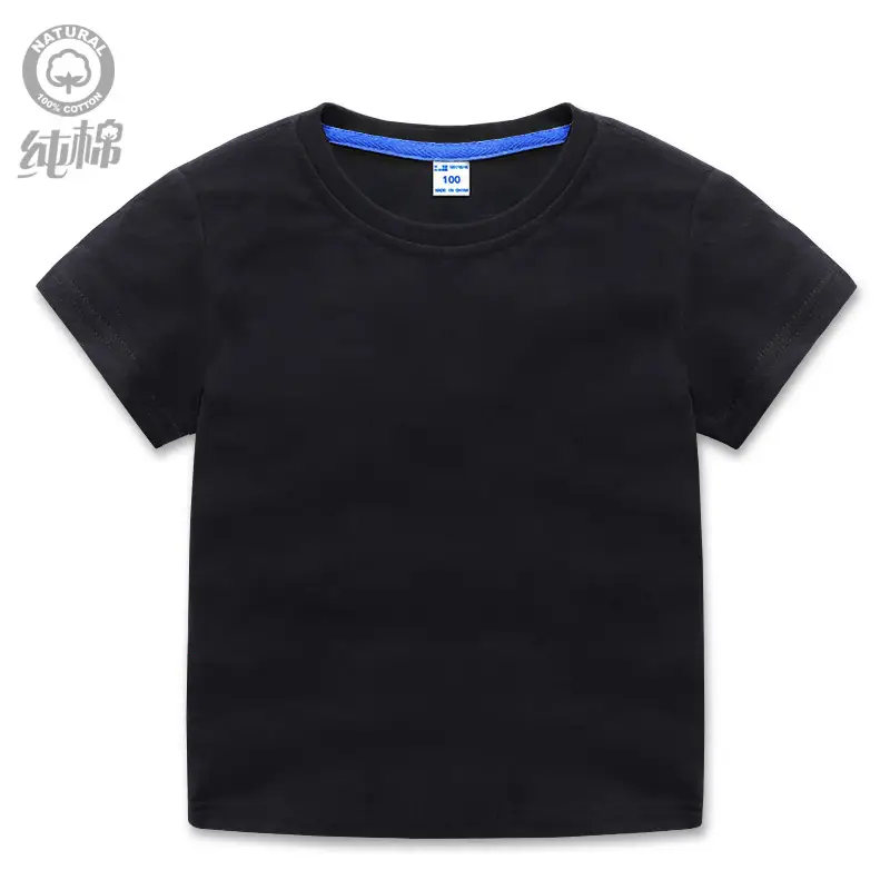 Men Cotton Blue T-Shirt Short Sleeve Summer Wear