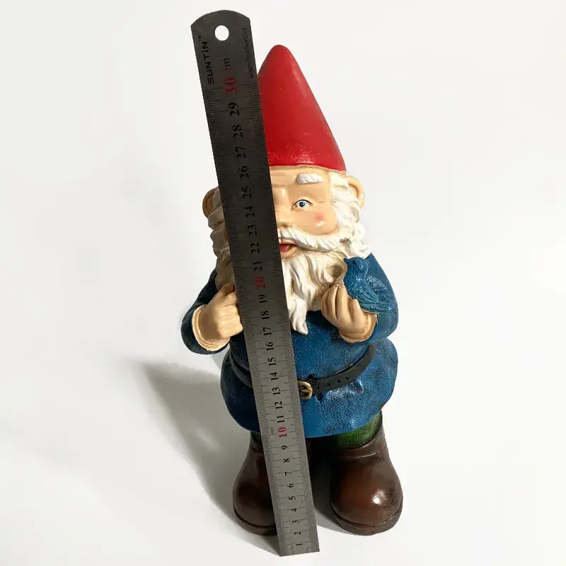 Resin Dwarf Garden Ornament with White Beard — feature 13