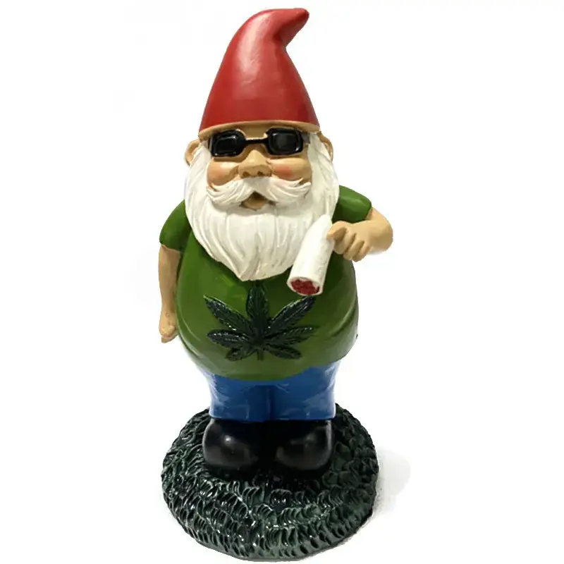 Resin Dwarf Garden Ornament with White Beard — feature 23