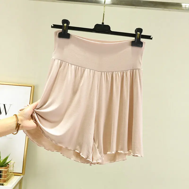 White High Waist Belly Tucking Shorts Modal Summer Wear - Image 15