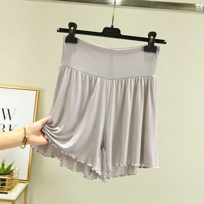 White High Waist Belly Tucking Shorts Modal Summer Wear - Image 16