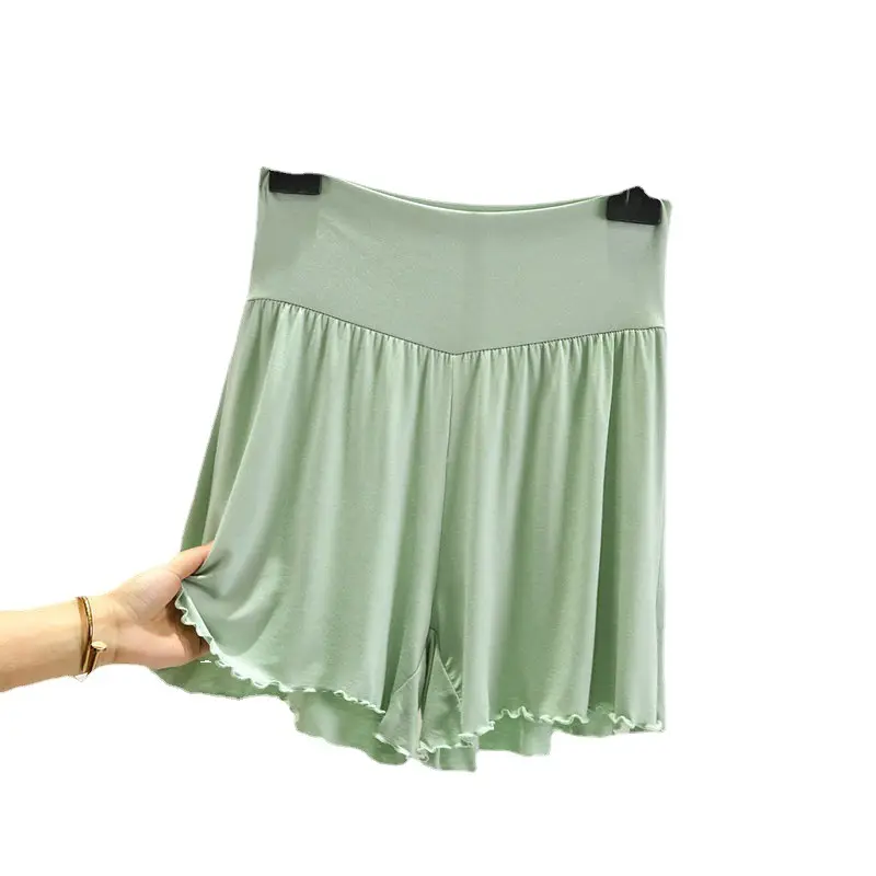 White High Waist Belly Tucking Shorts Modal Summer Wear - Image 17
