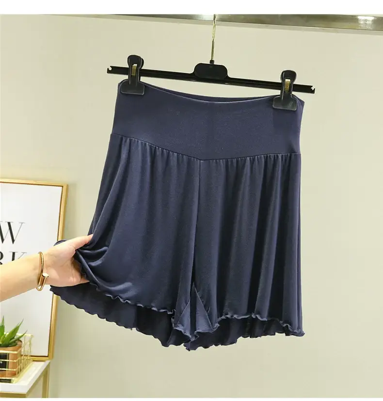White High Waist Belly Tucking Shorts Modal Summer Wear — feature 18