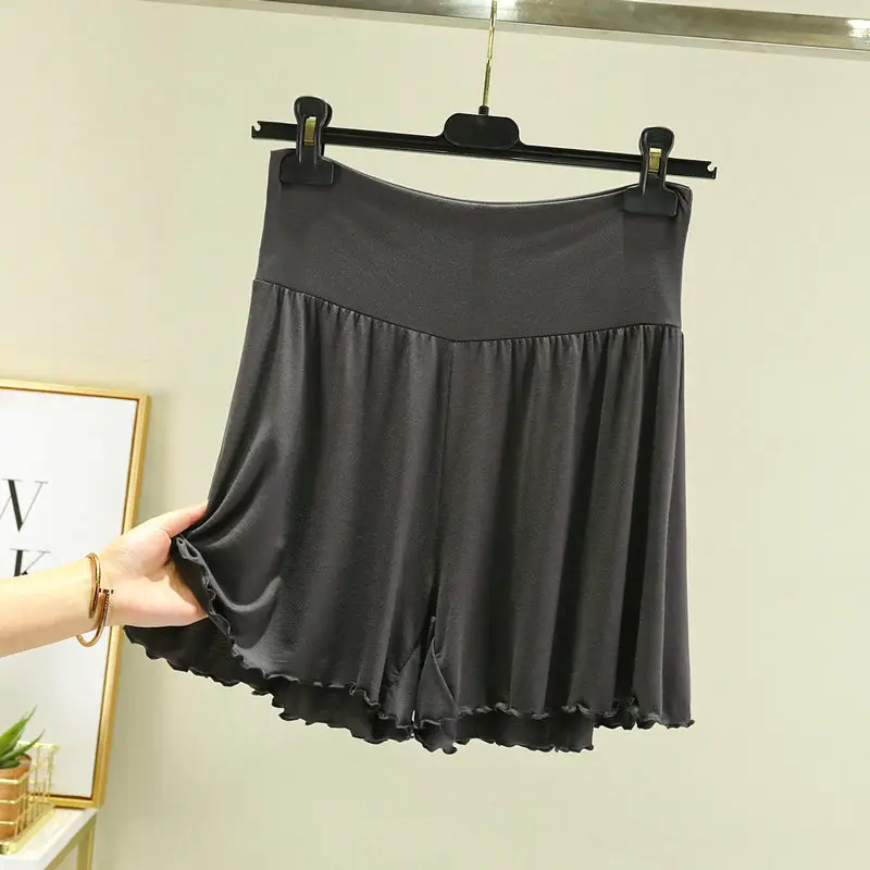 White High Waist Belly Tucking Shorts Modal Summer Wear - Image 11