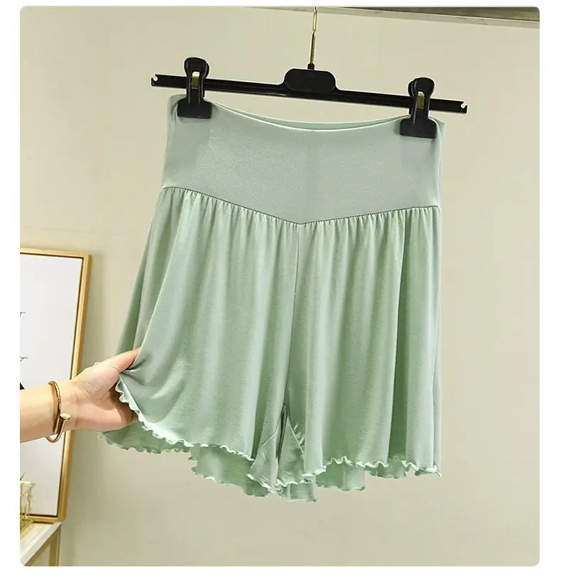 White High Waist Belly Tucking Shorts Modal Summer Wear - Image 12