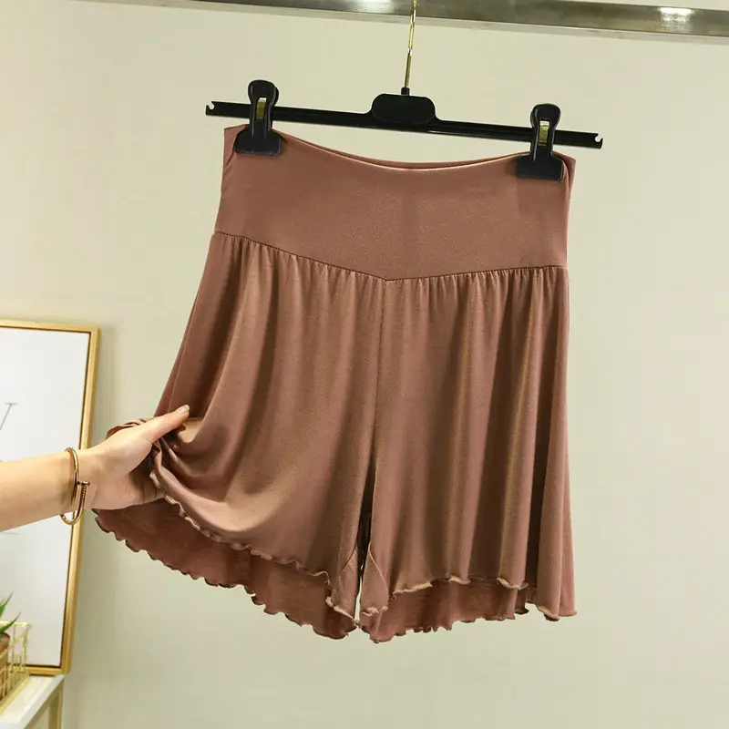 White High Waist Belly Tucking Shorts Modal Summer Wear - Image 2
