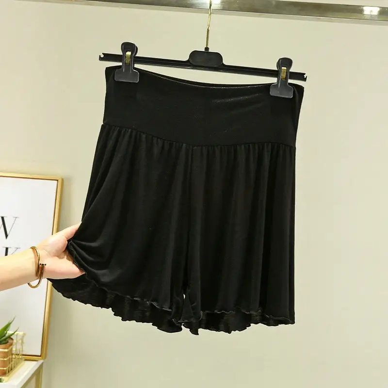White High Waist Belly Tucking Shorts Modal Summer Wear - Image 4