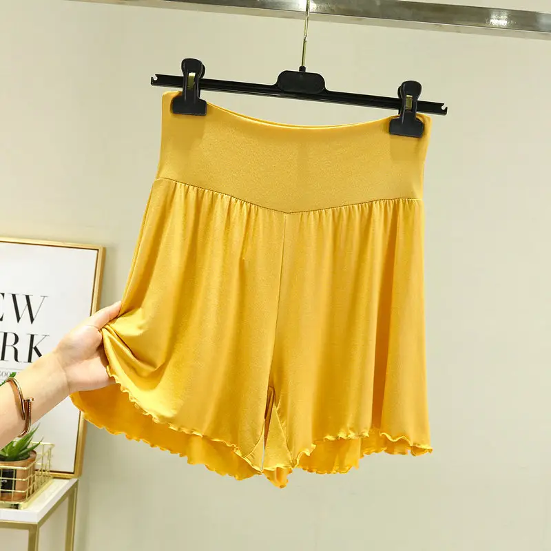 White High Waist Belly Tucking Shorts Modal Summer Wear - Image 5