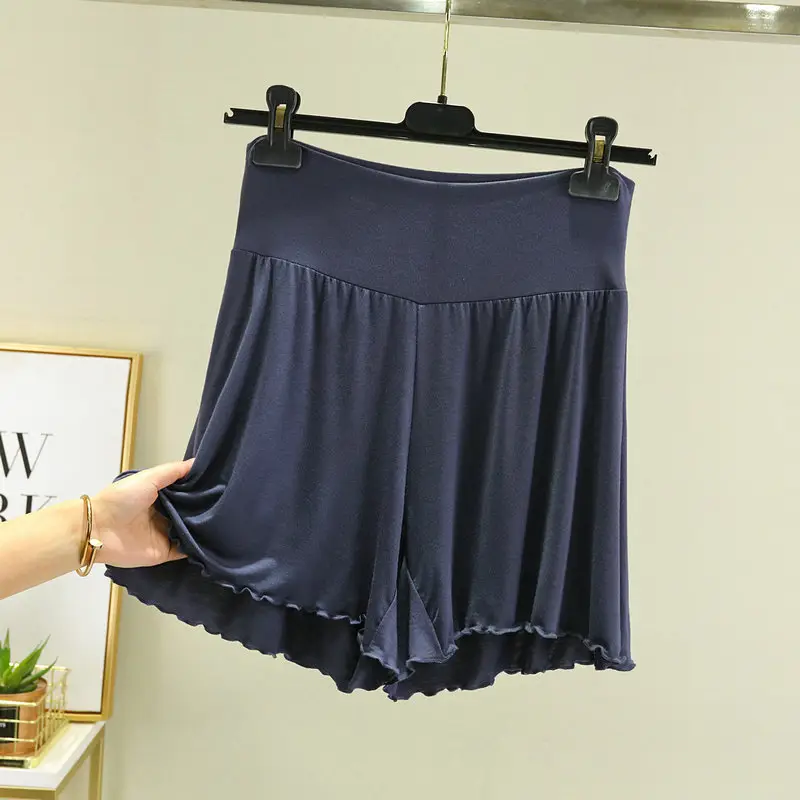 White High Waist Belly Tucking Shorts Modal Summer Wear - Image 9