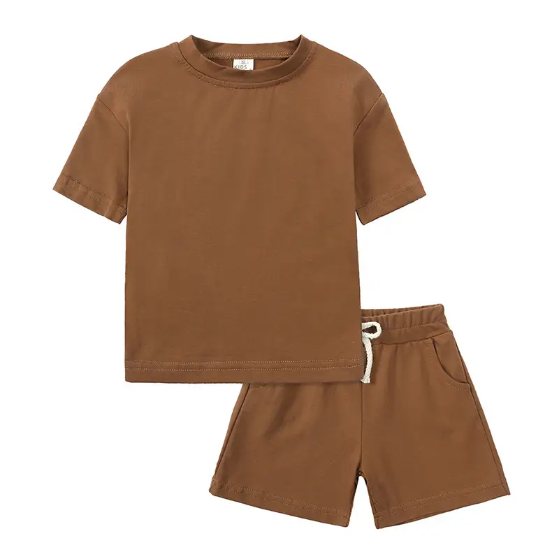 Pink 2-Piece Kids Shorts Set for Small Medium - Image 13