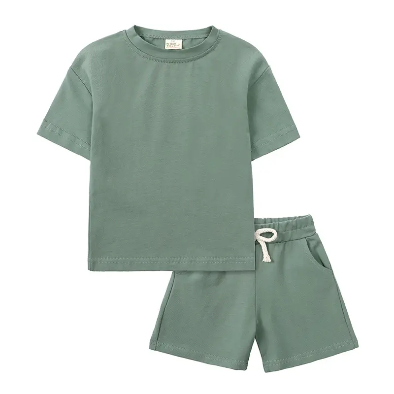 Pink 2-Piece Kids Shorts Set for Small Medium - Image 19