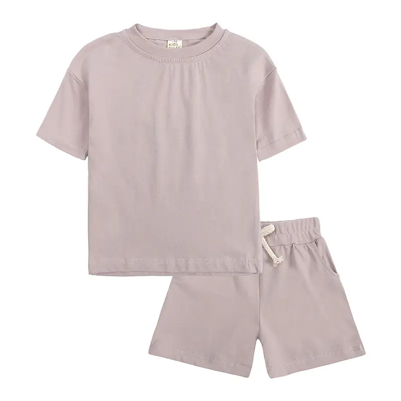 Pink 2-Piece Kids Shorts Set for Small Medium - Image 3