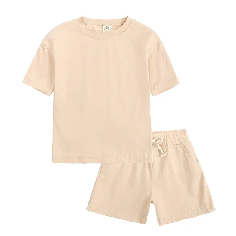 Pink 2-Piece Kids Shorts Set for Small Medium - Image 4