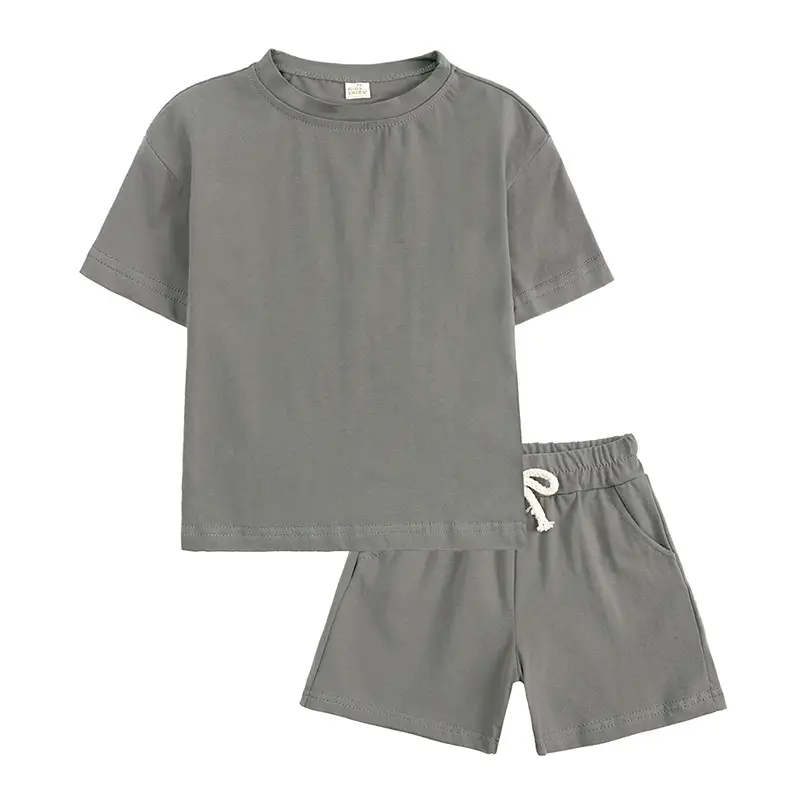 Pink 2-Piece Kids Shorts Set for Small Medium - Image 9