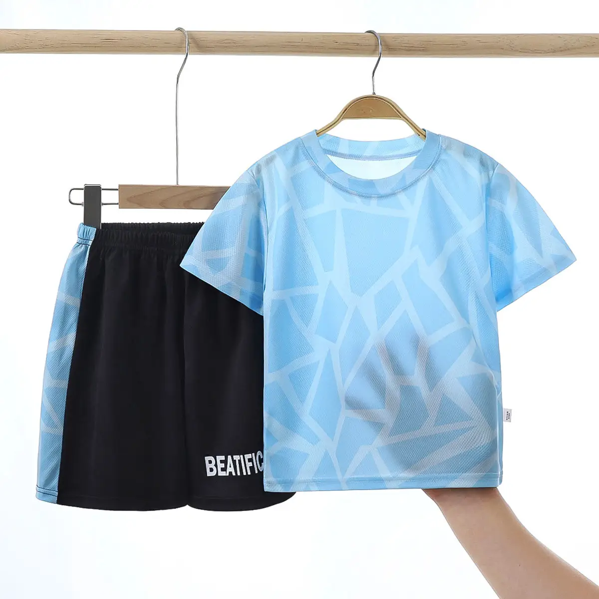 2025 Summer Boys & Girls Camo T-Shirt Suit Set