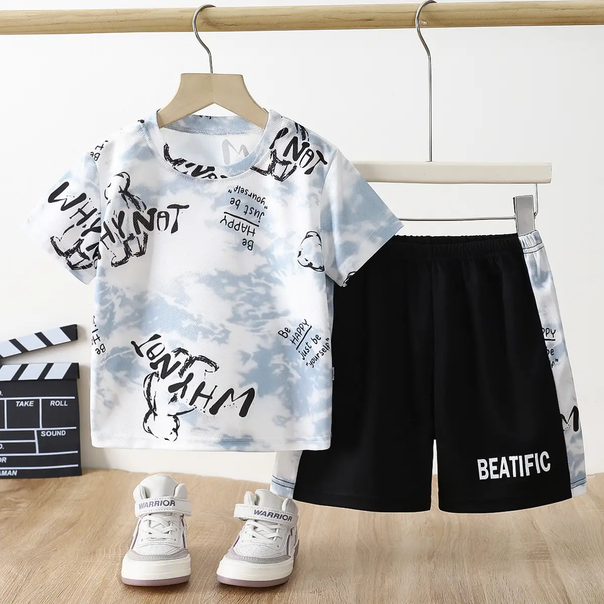 2025 Summer Boys & Girls Camo T-Shirt Suit Set
