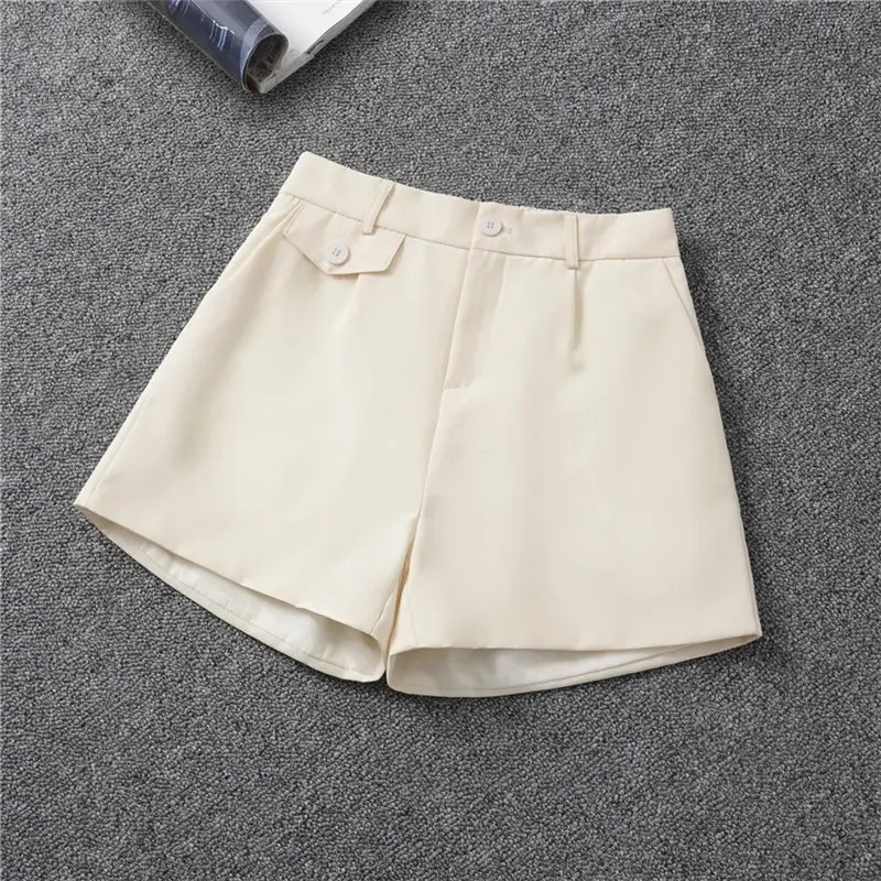 Women's High-Waisted Shorts Cream 2026