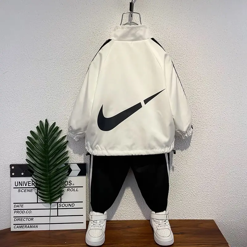 Boys Black Nike Sweatpants Set 2025 Street Fashion - Image 3
