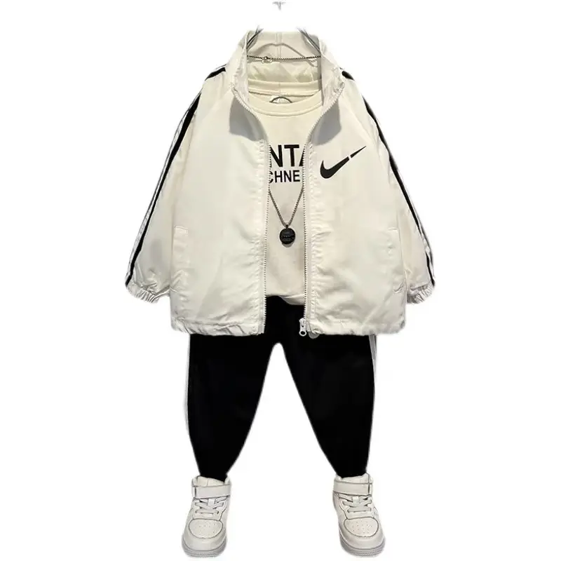 Boys Black Nike Sweatpants Set 2025 Street Fashion - Image 5