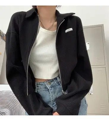Women K-Style Long Sleeve Jacket White 2022 — feature 25