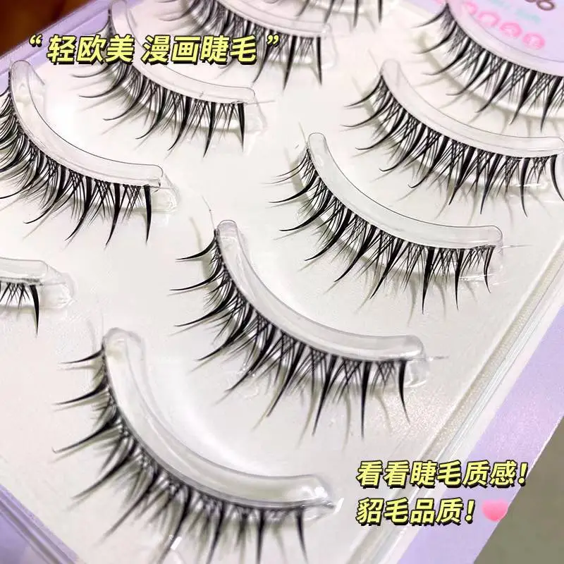 Cute False Eyelashes B01 Style Transparent Stem - Image 3