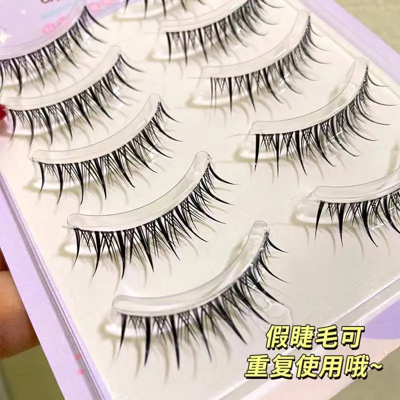Cute False Eyelashes B01 Style Transparent Stem - Image 5