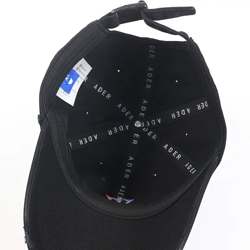 Black Letter Embroidered Baseball Cap for Adults - Image 5