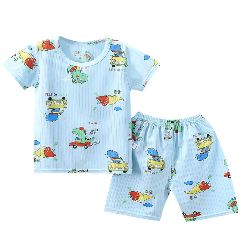 2023 Kids Pink Cartoon Shorts Suit Baby Summer - Image 13
