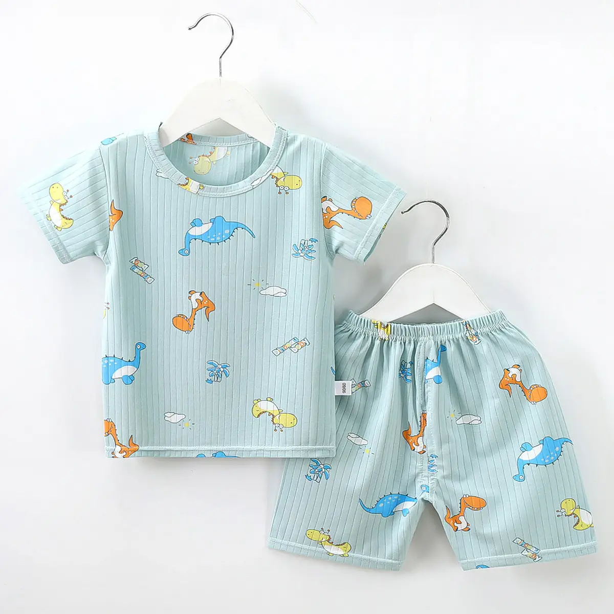 2023 Kids Pink Cartoon Shorts Suit Baby Summer - Image 6