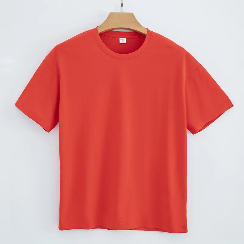 Men Women Cotton T-Shirt Black Round Neck Short Sleeve 180g - Image 2