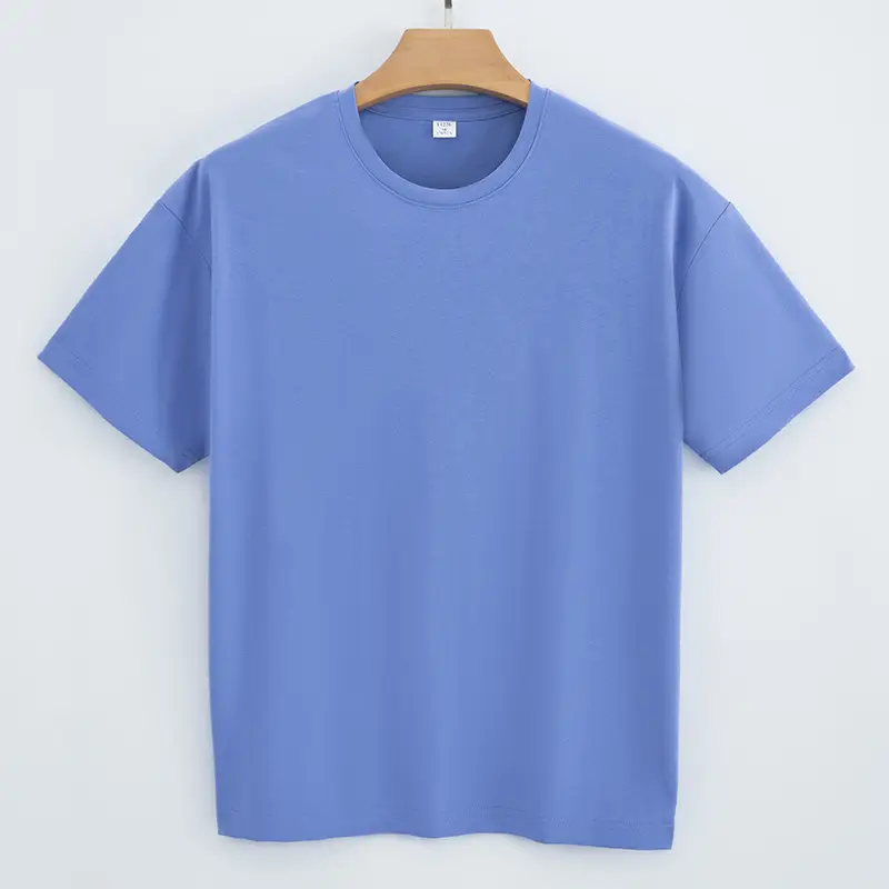 Men Women Cotton T-Shirt Black Round Neck Short Sleeve 180g - Image 8