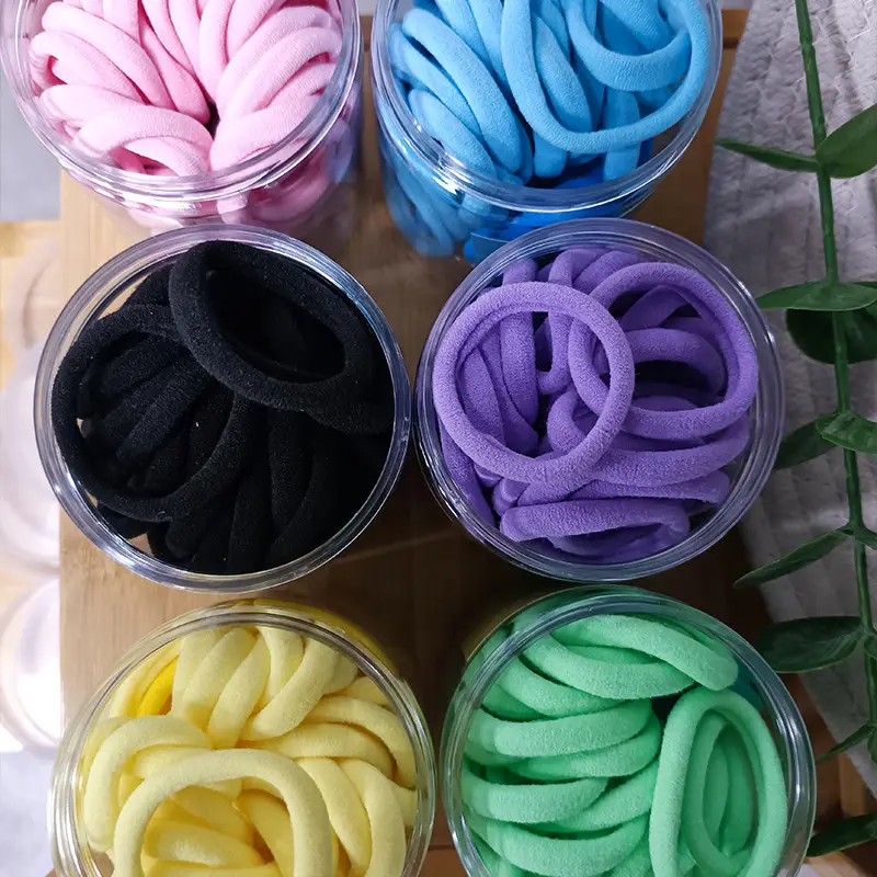 50 Pcs Korean Dongdaemun Hair Ties 4cm Rubber Band - Image 8