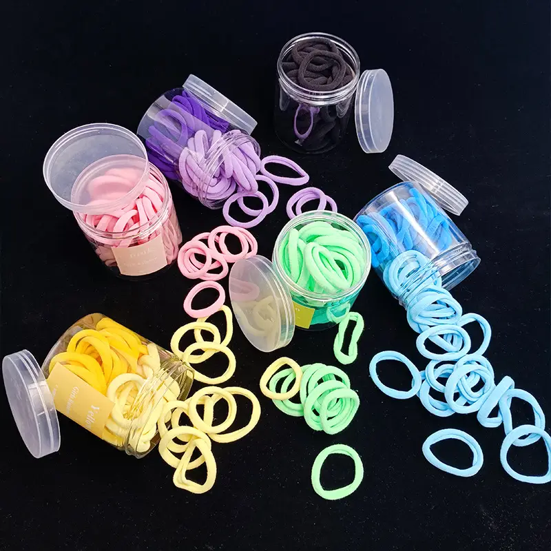 50 Pcs Korean Dongdaemun Hair Ties 4cm Rubber Band - Image 9