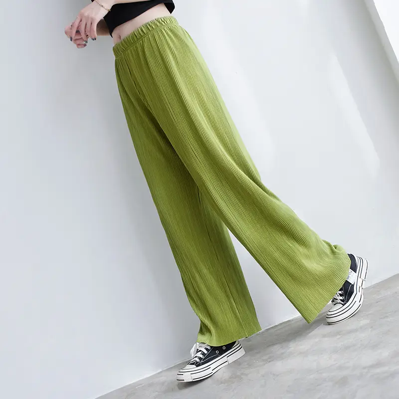 Purple Loose Women's Wide Leg Pants Casual Korean Style - Image 12