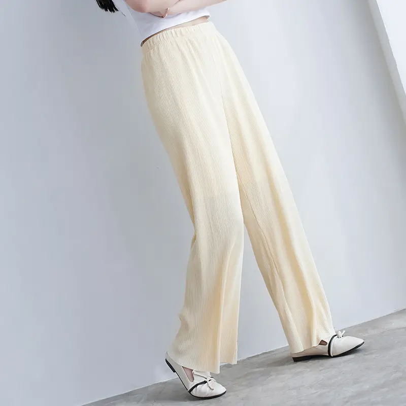 Purple Loose Women's Wide Leg Pants Casual Korean Style - Image 5