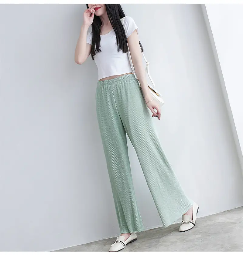 Purple Loose Women's Wide Leg Pants Casual Korean Style — feature 15